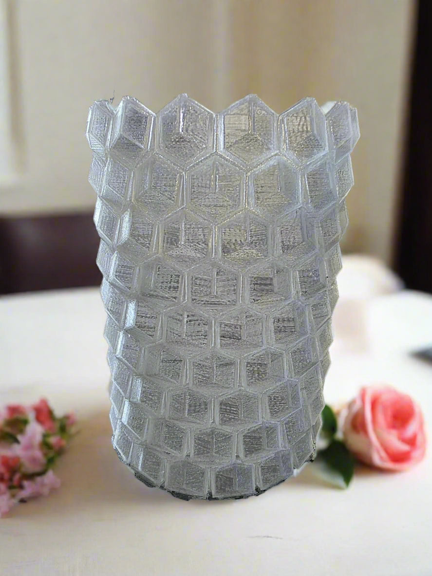 Hexagonal Honeycomb 3D Printed Vase